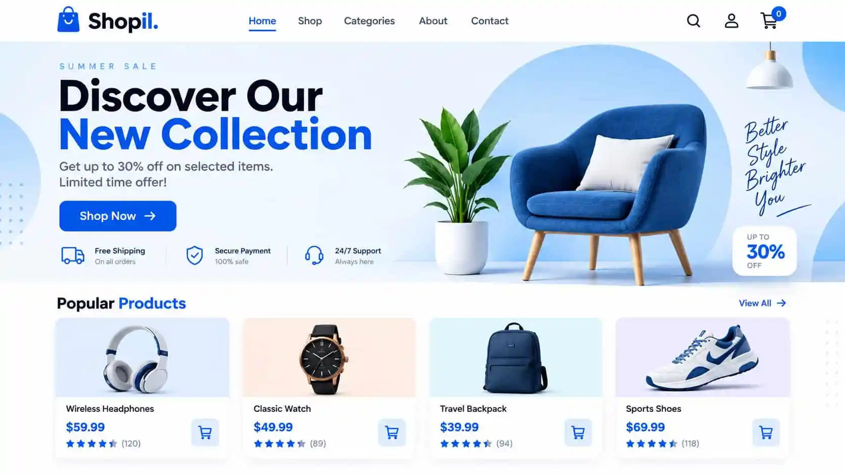 Web application project preview